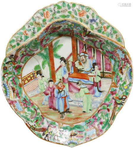 清(Qing Dynasty)1694-1912 粉彩人物郭子義花瓶