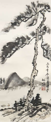 吳越 山水 鏡片