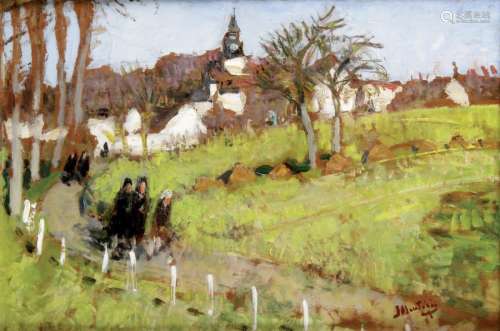 PIERRE EUGENE MONTEZIN (1874 1946), Dimanche au Ch…