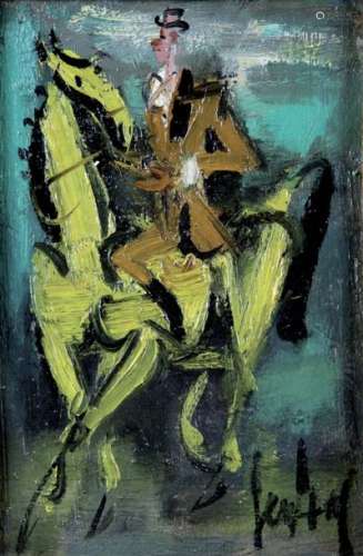 GEN PAUL (1895 1975), Le cavalier Huile sur pannea…