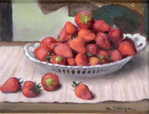 MAURICE EHLINGER (1896 1981), La coupe de fraises …