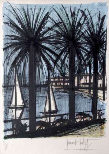 BERNARD BUFFET (1928 1999) Cannes, 1960, Lithograp…