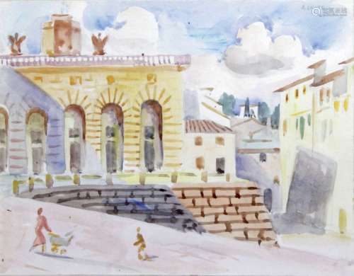 ANDRE LHOTE (1885 1962), Palais en Italie Aquarell…