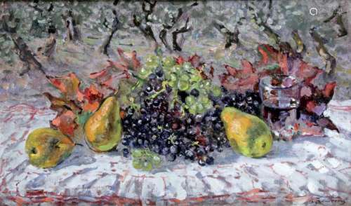 ANDRE HAMBOURG (1909 1999), Poires et raisins de S…