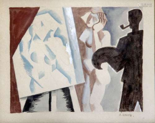 ANDRE LHOTE (1885 1962) Le peintre et son modèle v…