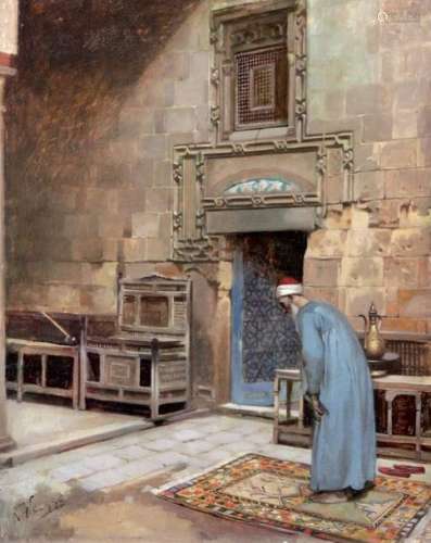 RUDOLPH WEISSE (1869 1930), L’homme à la prière Hu…