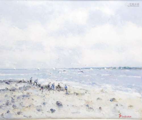 JEAN PIERRE DUBORD (NE EN 1949) La plage d’Houlgat…