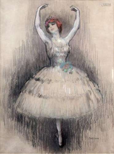 MARCEL COSSON 1878 1956. La danseuse. Pastel signé…