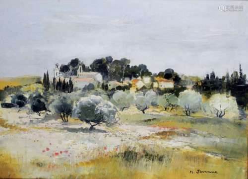MICHEL JOUENNE, NE EN 1933. Paysage de Provence. H…