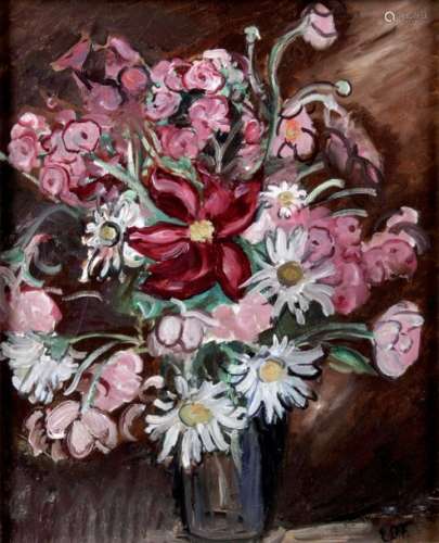 EMILE OTHON FRIESZ (1879 1949), Vase de fleurs Hui…