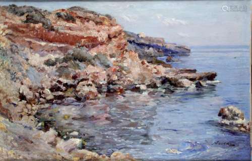 MAXIME NOIRE (1861 1927), La côte à Tipaza en Algé…