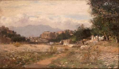 ÉMILE LOUIS MATHON NE EN 1855 Paysage de catalogne…