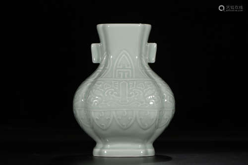 A Chinese Celadon Glazed Porcelain Vase