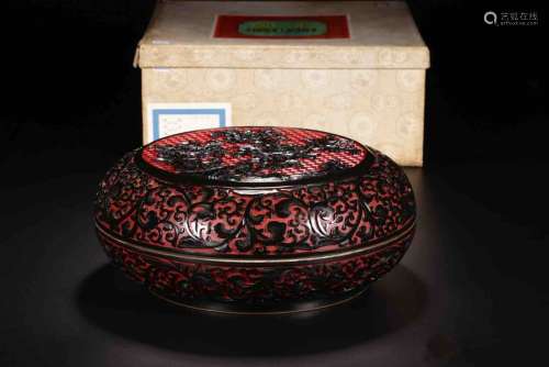 A Chinese Laquered Bronze Fancy Box