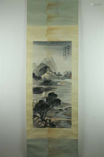 A Chinese Landscape Painting, Wu Shixian Mark 