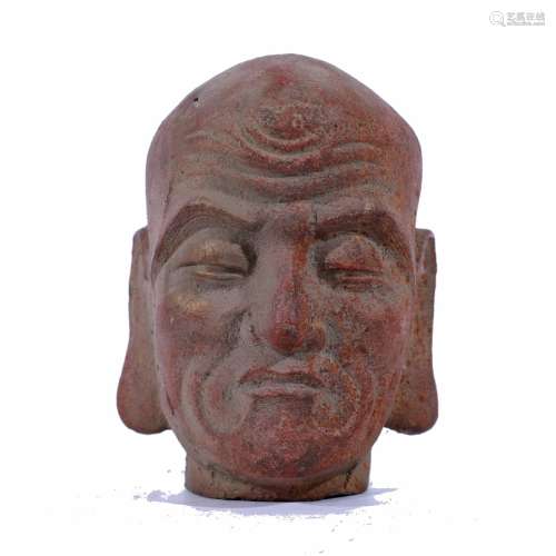An Iron Buddha Head