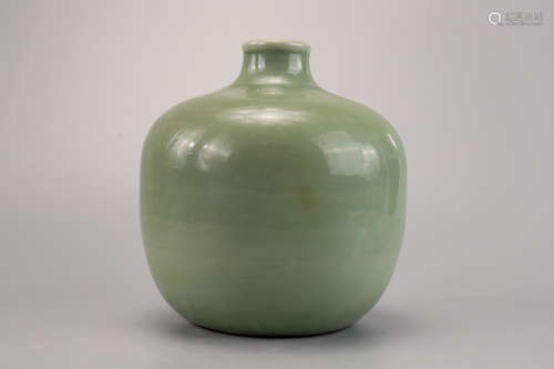 A Celadon Glazed Jar