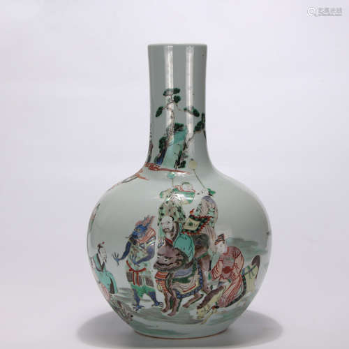 A Famille Verte Globular Vase