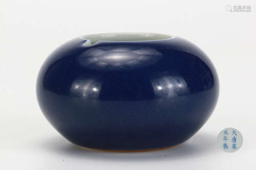 A Blue Glazed Water-pot