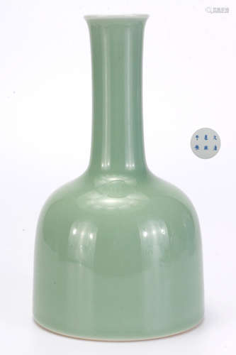 A Celadon Glazed Zun Vase