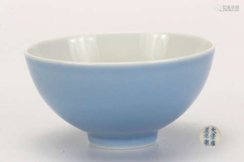 A Sky Blue Glazed Cup