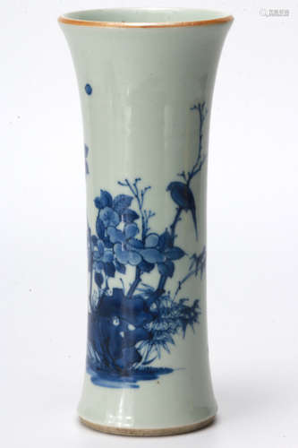 A Blue and White Beaker Vase