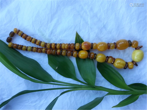 BUTTERSCOTCH AMBER NECKLACE 33.3g