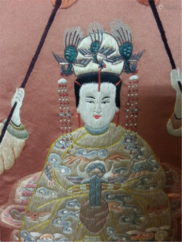 Silk embroidery