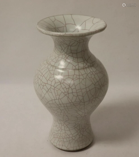 Song style crackle ware vases, 6.25