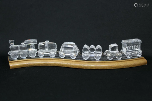 (6) Piece Swarovski Crystal Train