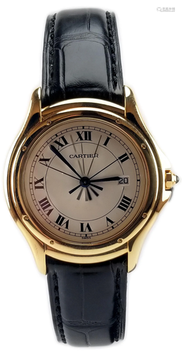 Cartier Cougar 18K Watch Model 887904C