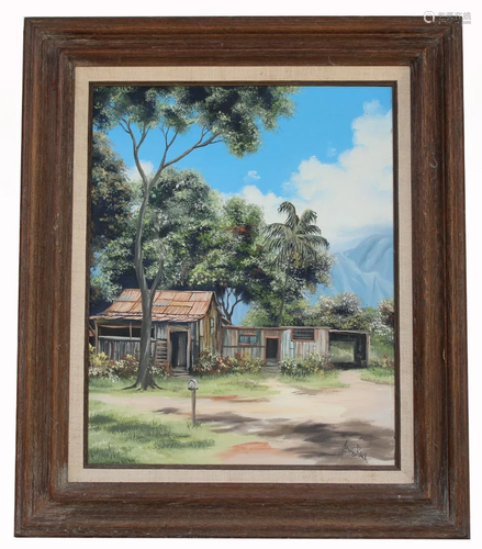 James Rack, Hawaiian Landscape with House