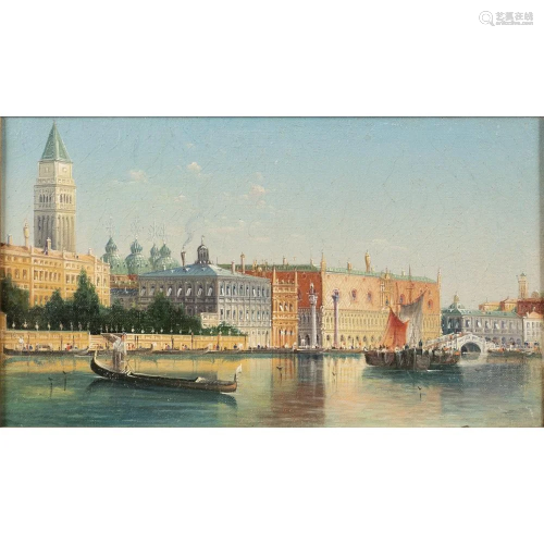 Italian painter 19th-20th century 19x32 cm.