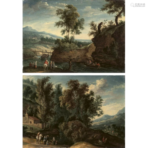 Flemish painter 18th century 30,5x43,5 cm.