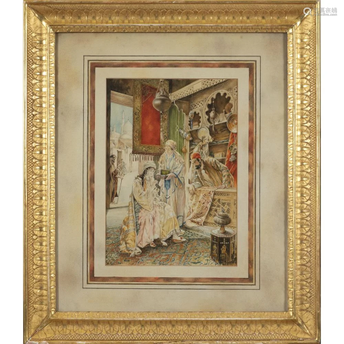 Orientalist painter 19th-20th 50x37 cm.