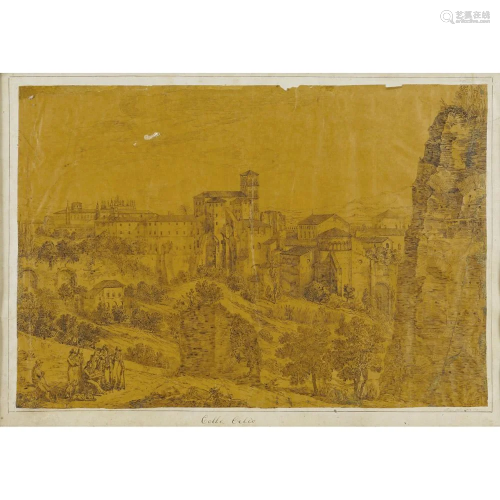 Luigi Calvi Rome, 19th Century 55x74 cm