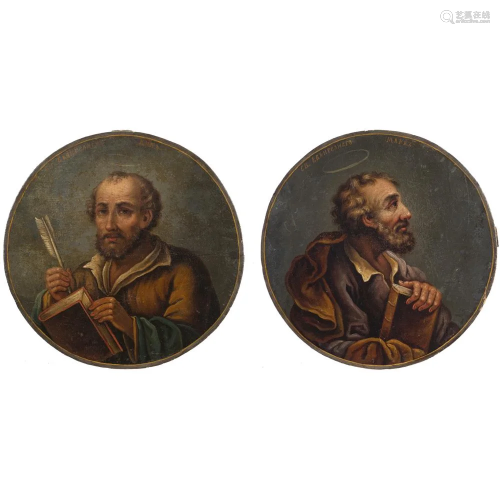 Pair of icons depicting 