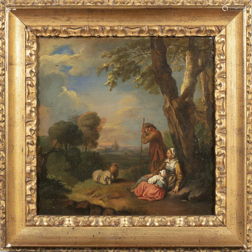 Italian painter 18th century 34x34 cm.