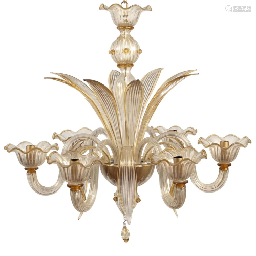 Murano glass chandelier 20th century 70x7…