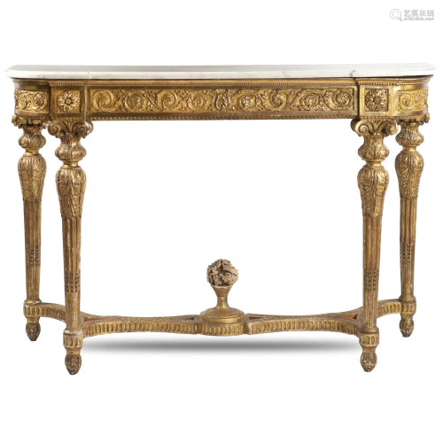Gilt bronze console France, 19th century 94x141x…