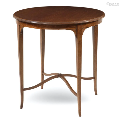 Round mahogany table England, 19th century 70x68 …