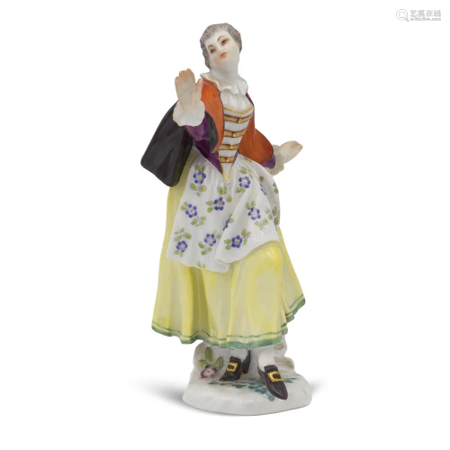 Meissen, polychrome porcelain figure 20th century …