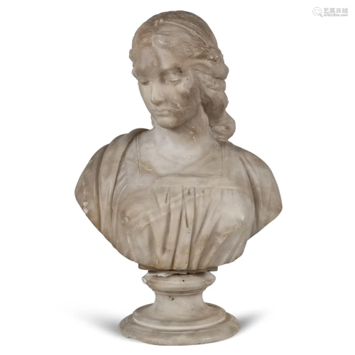 Alabaster sculpture France, 19th century h. 46 cm.