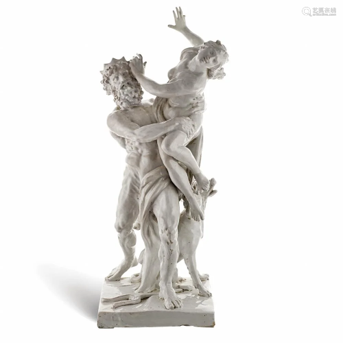 Glazed ceramic group Italy, 19th-20th century 69x25…