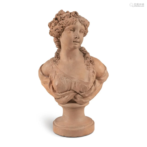 Terracotta bust France, 19th century h. 21,5 cm.