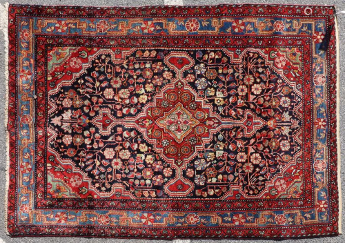 Antique Josan Persian Ferrahan Rug