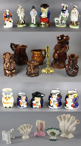 Staffordshire Figures, Toby Jugs, Tulip Vases