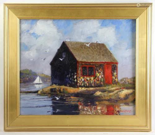 Castellanet, Lobster Shack, Oil on Canvas