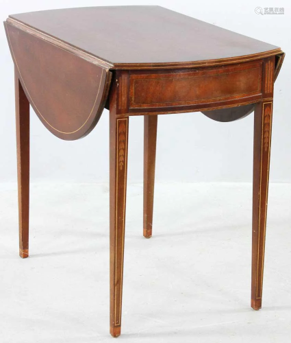 Hepplewhite Style Mahogany Pembroke Table