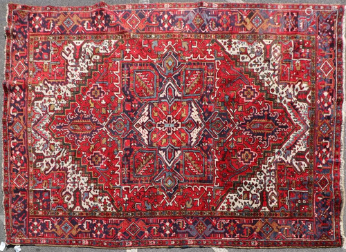 Antique Persian Heriz Rug